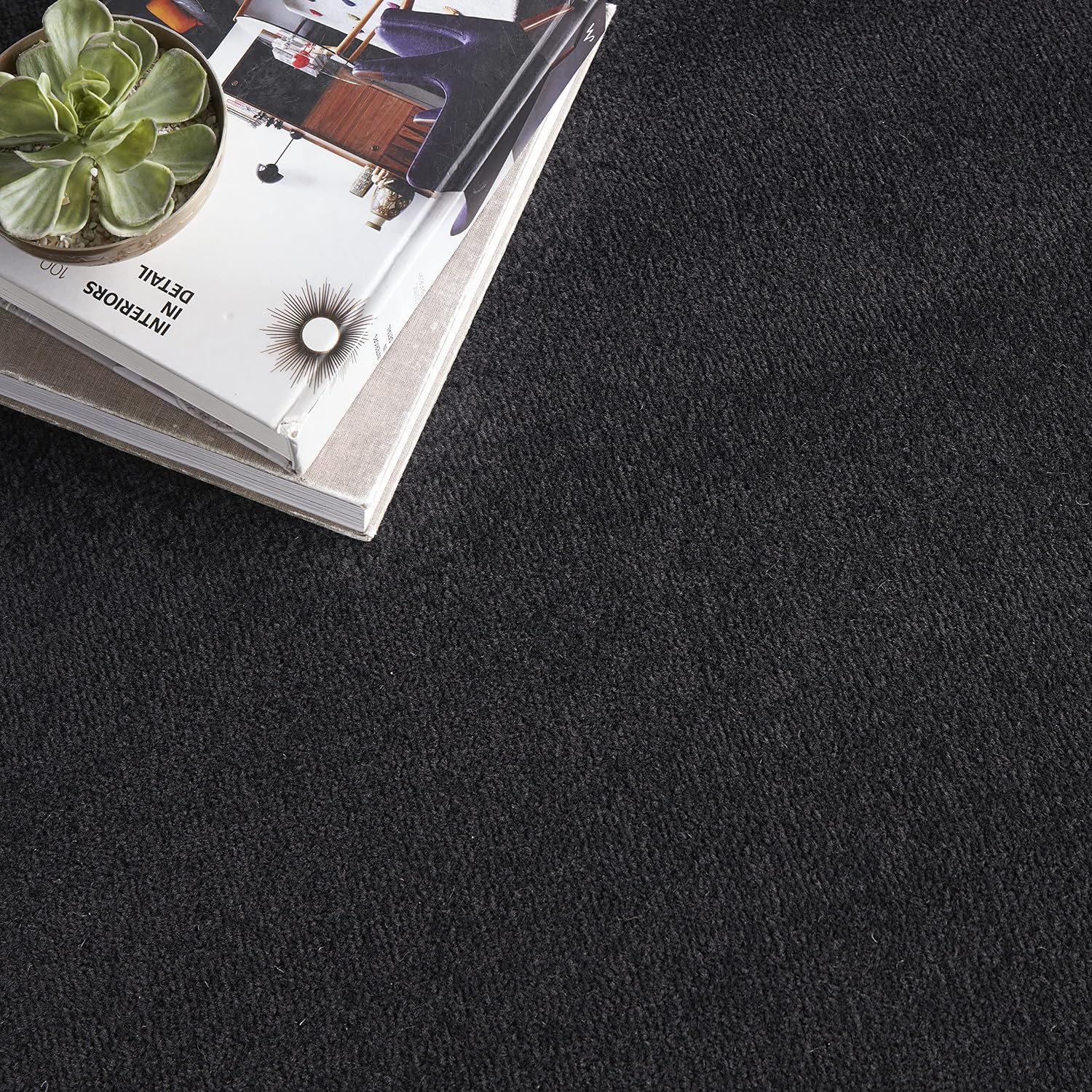 Nourison Essentials 12' x 15' Black Fabric Outdoor Area Rug (12' x 15')