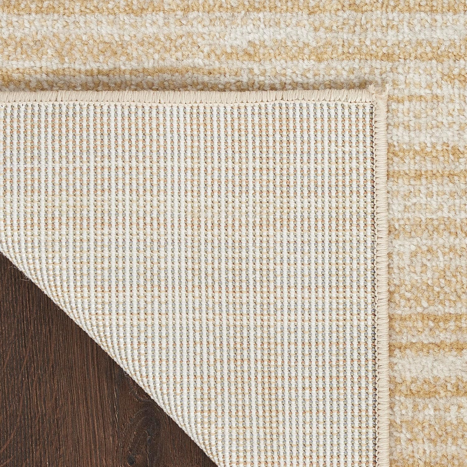 Nourison Home Nourison Essentials Ivory Gold 2' x 4' Area Rug - Easy Clean, Non Shedding, Bed Room, Living Room, Dining Room, Kitchen (2' x 4')