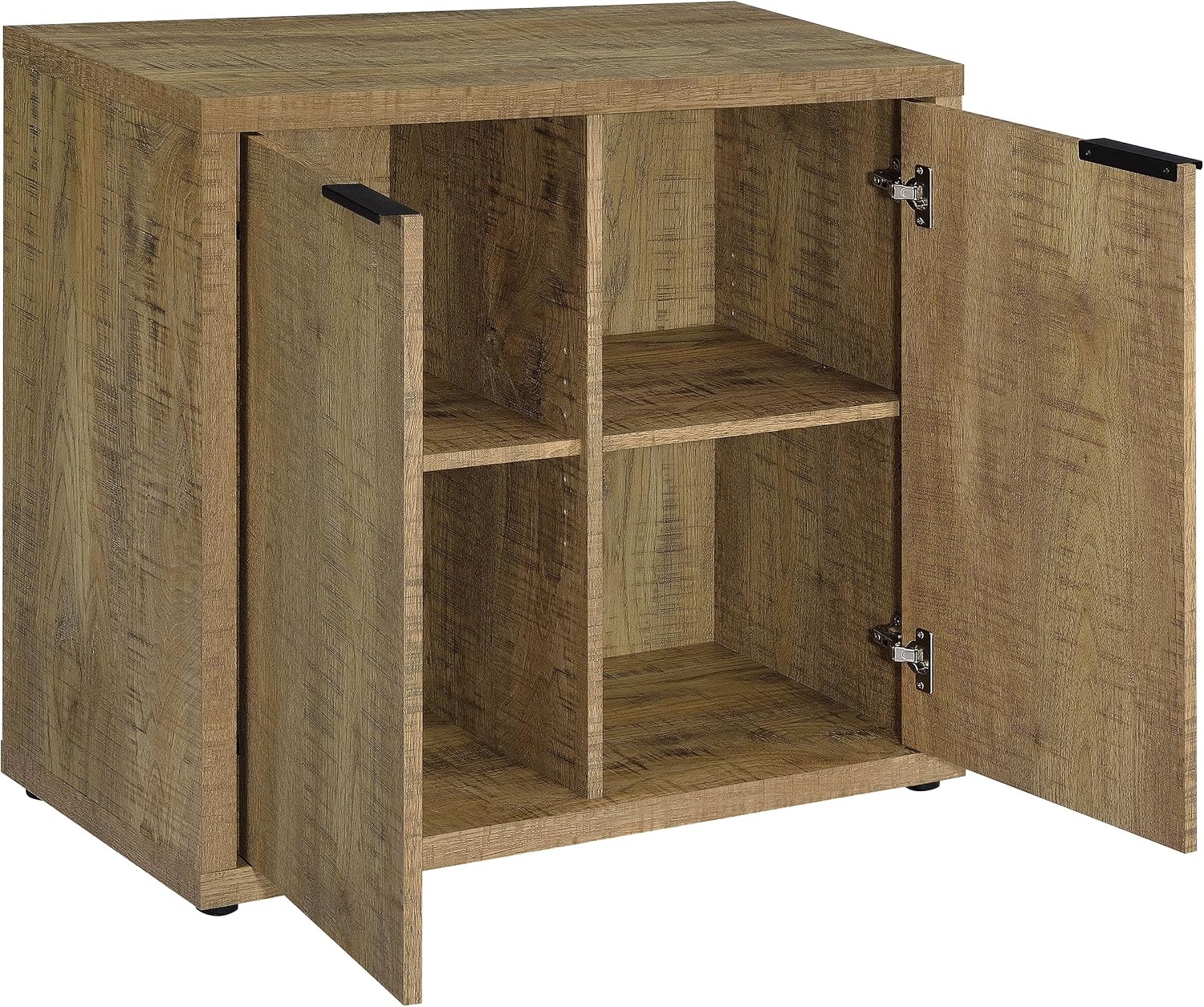 Coaster Home Furnishings - Pepita - 2-Door Engineered Wood Accent Cabinet with Farmhouse Style, Adjustable Shelves - Living Room, Entryway & Home Kitchen - Mango Brown - 950394