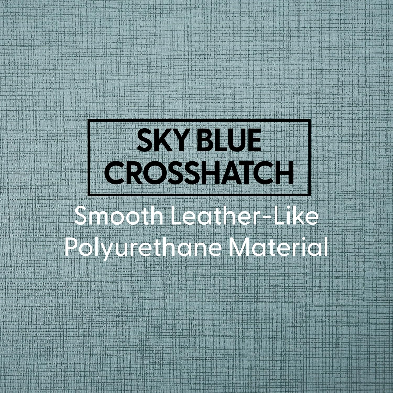 FDP Pro Series Cog Accent Ottoman (18' Height) Hand Upholstered Commercial Furniture for Hotel Lobby, Office, Restaurant, Home and More Collaborative and Configurable Seating - Sky Blue Crosshatch