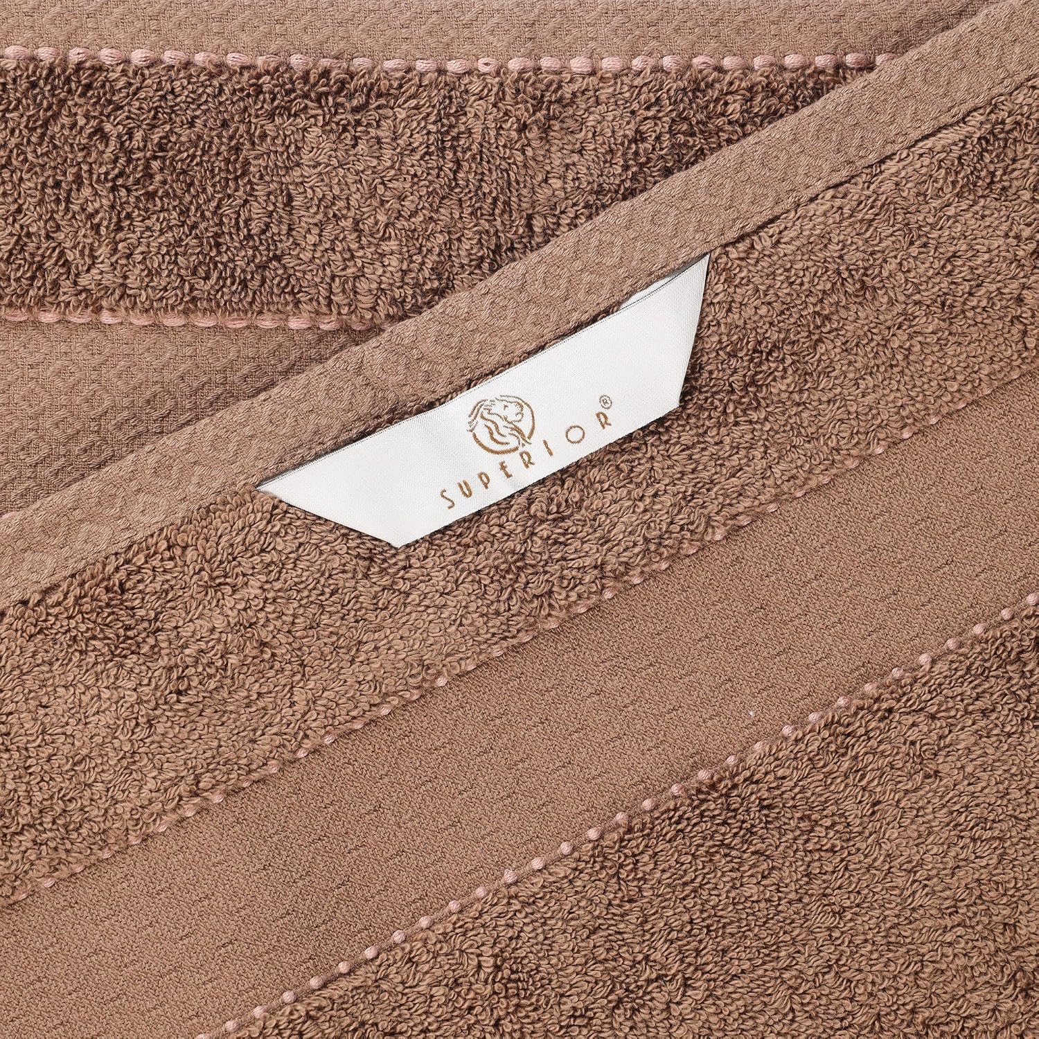 Superior Egypt Produced Giza Cotton Bath Sheet Set, Luxury Oversized, Absorbent Large Body Towels, Soft Quick Drying, Shower, Spa, Hotel, Pool, Home Essentials, Set of 2, Niles Collection, Chocolate